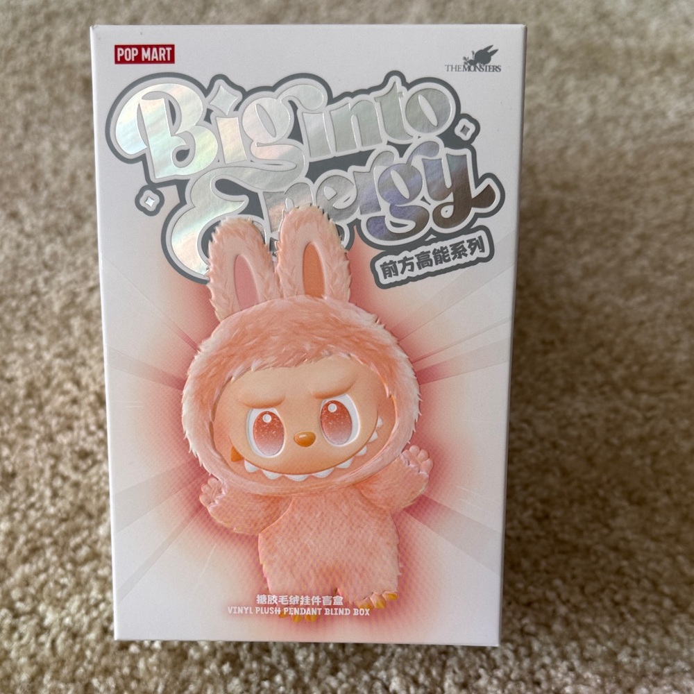 NWT - Open Box Confirmed Big Into Energy Vinyl Plush Pendant Blind Box